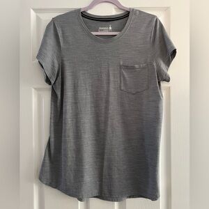 Gray Smartwool Pocket Tee